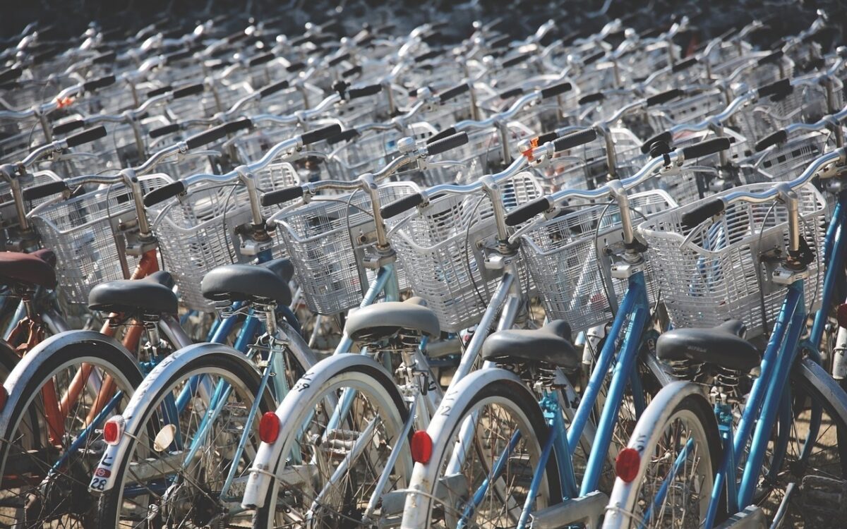 Fahrrad mit korb Fahrrad mit korb